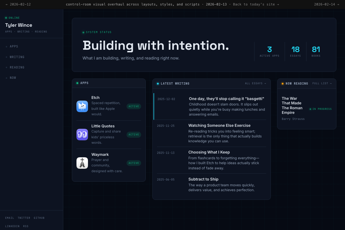 Screenshot of the control-room visual overhaul across layouts, styles, and scripts design